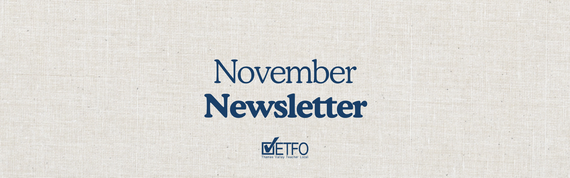 November Newsletter