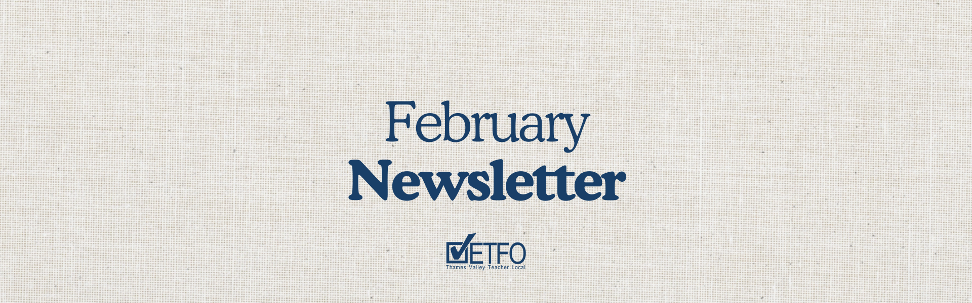 February Newsletter Banner