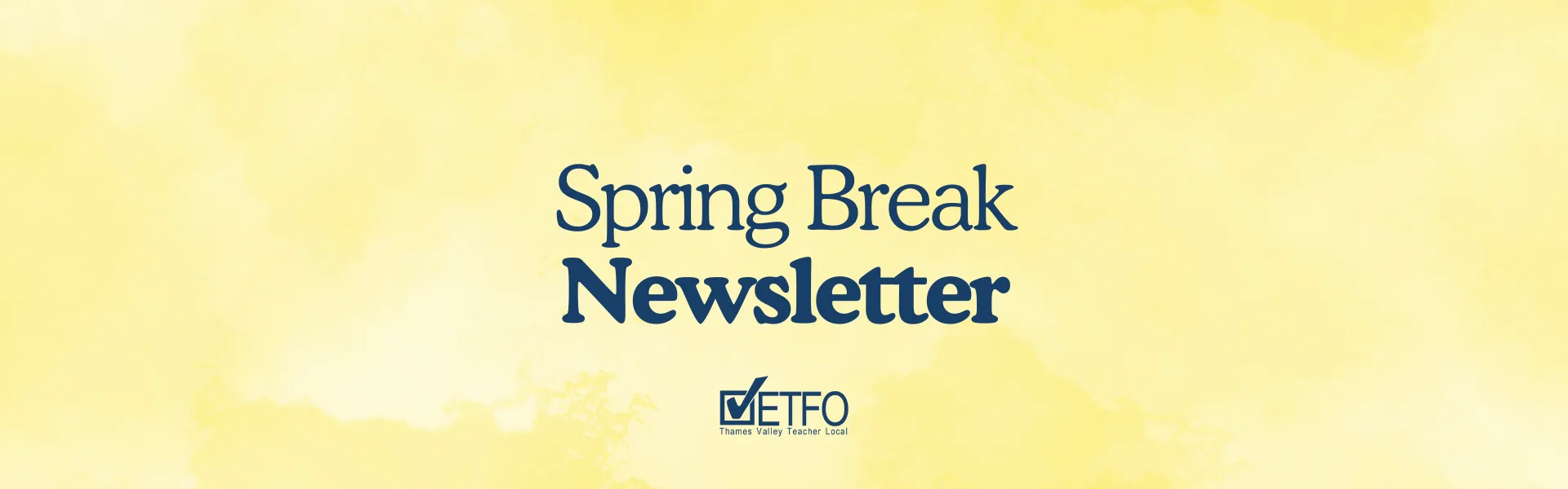 Spring Break Banner