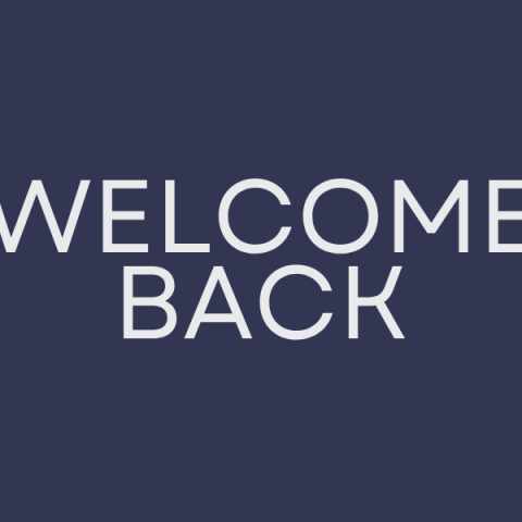Welcome Back Banner
