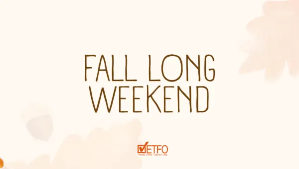Fall Long Weekend