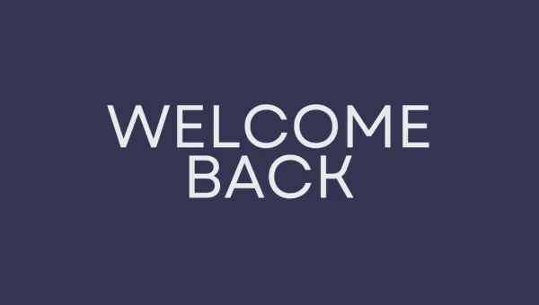 Welcome Back Banner
